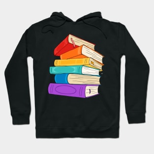 Rainbow Books Collages Hoodie